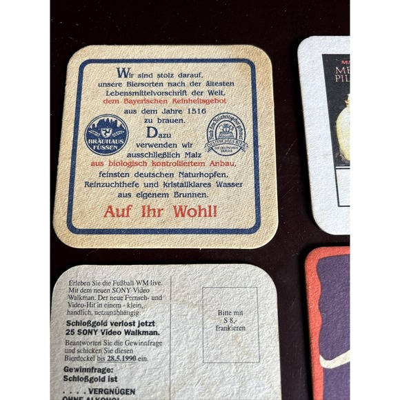 Beer Coasters Vintage Beer Coasters - Assorted lot of 5 Beer Collectibles Paper - Picture 9 of 14